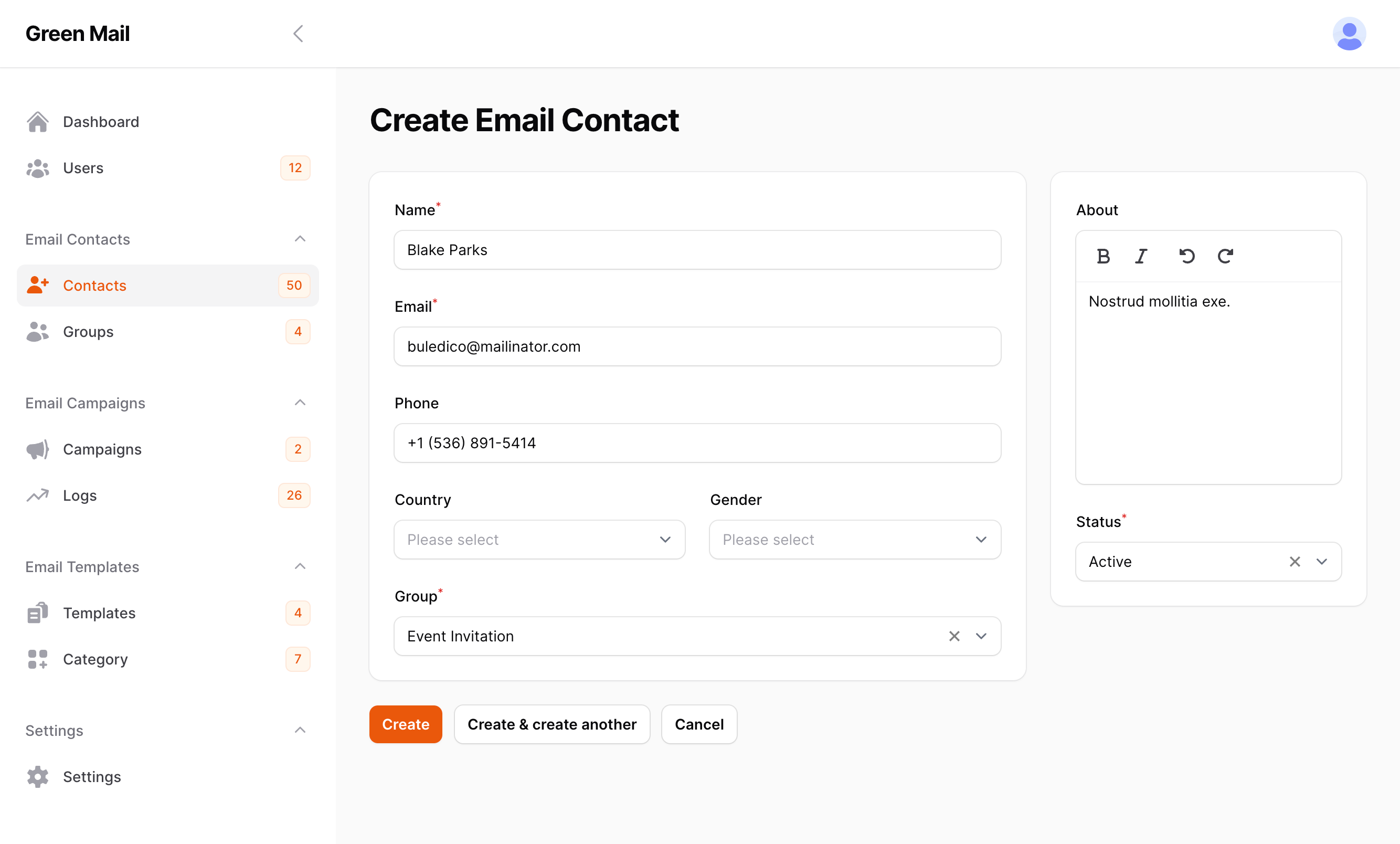 Efficiently manage your contacts for seamless email communication